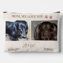 Two Paws Carry Love to Mom アクセサリーポーチ