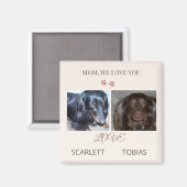 Two Paws Leave Love on Mom's Day マグネット (正面/裏面)