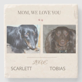 Two Paws Make Every Moment Sweeter ストーンコースター