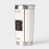 Two Paws Send Love Whenever Mom Goes 保温保冷タンブラー (左面)