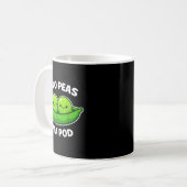 Two Peas In A D Cute Kawaii Funny  コーヒーマグカップ (正面左)