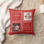 Two Photo パーソナライズされた One of a kindテンプレート クッション (ブランケット)