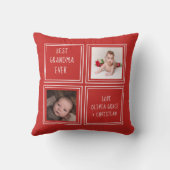 Two Photo パーソナライズされた One of a kindテンプレート クッション (裏面)