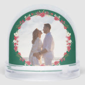 two photo christmas holiday floral green wreath  (裏面)