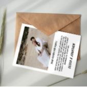 Two Photo Elegant Thank You Card ノートカード