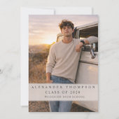 Two Photo Graduation Party 招待状 (正面)