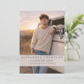 Two Photo Graduation Party 招待状 (スタンド正面)