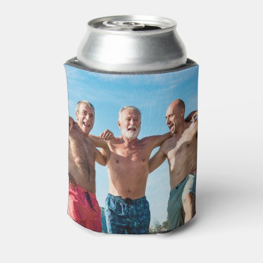 Two Photo Navy Blue 缶クーラー (缶裏面)