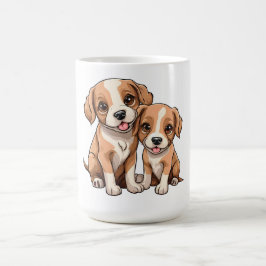 TWO PUPPIES Coffee Mug コーヒーマグカップ