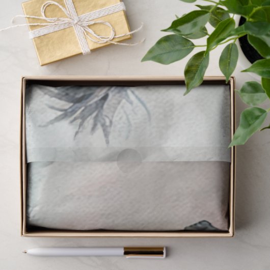 Two Racing Wild Horses Watercolour 薄葉紙 (ギフト)