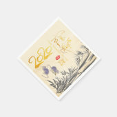 Two Rats Bamboo Vietnam New Year 2020パーティーPN スタンダードカクテルナプキン (角)