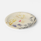 Two Rats Bamboo Vietnam New Year 2020パーティーPP ペーパープレート (アングル)