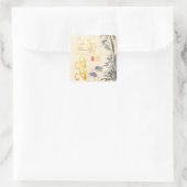 Two Rats Bamboo Vietnam New Year 2020 Sステッカー スクエアシール (バッグ)