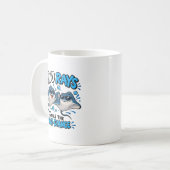 Two Rays Double the Ray-Diance Funny Stingray Ocea コーヒーマグカップ (正面左)