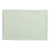 Two rectangular placemats with a pastel plaid  枕カバー (裏面)
