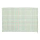 Two rectangular placemats with a pastel plaid  枕カバー (正面)