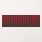 Two red and black geometric pattern ties ヨガマット (裏面(横))