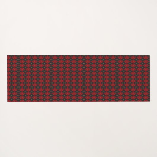 Two red and black geometric pattern ties ヨガマット (裏面(横))