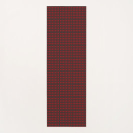 Two red and black geometric pattern ties ヨガマット