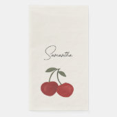 Two Red Cherries Illustration | Cute Fruit Art  (正面)
