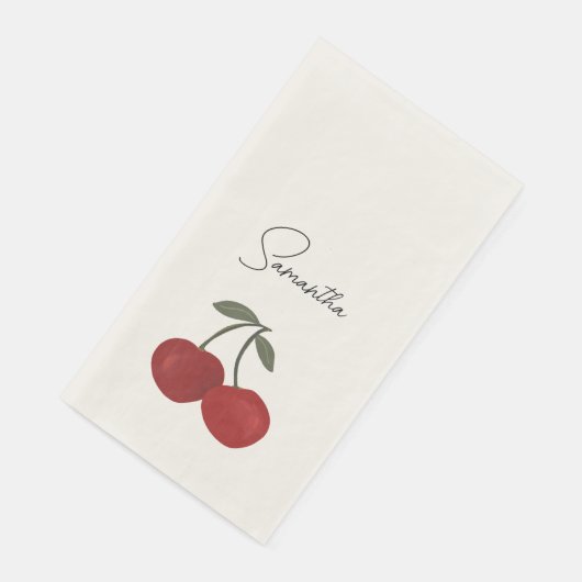 Two Red Cherries Illustration | Cute Fruit Art  (コーナー)
