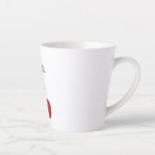 Two Red Cherries Illustration | Cute Fruit Art カフェラテマグ (右)