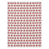 Two Red Cherries Illustration | Cute Fruit Art  テーブルクロス (正面)