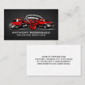 Two Red Towing Trucks 名刺 (正面/裏面)