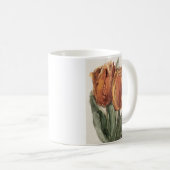 Two Red Tullips by Sientje Mesdag-van Houten コーヒーマグカップ (正面右)