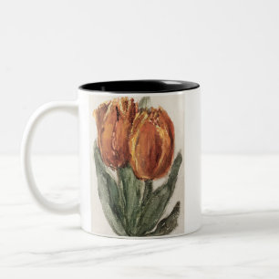 Two Red Tullips by Sientje Mesdag-van Houten ツートーンマグカップ