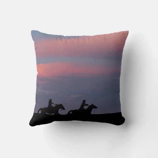 Two Riders, One Horizon クッション (裏面)