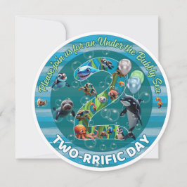 Two-riffic Day Round Birthday Invites