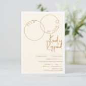 Two Rings Response Card 出欠カード (スタンド正面)