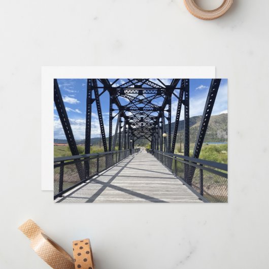 Two Rivers Bridge ノートカード (正面/裏面インサイチュ)