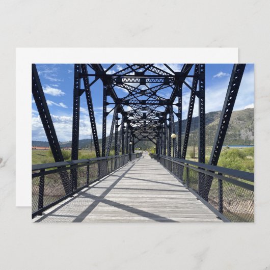 Two Rivers Bridge ノートカード (正面/裏面)