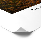 Two roads diverged in a wood,  ポスター (角)