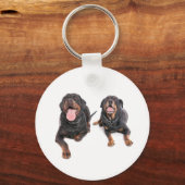 two rottweilers, キーホルダー (正面)