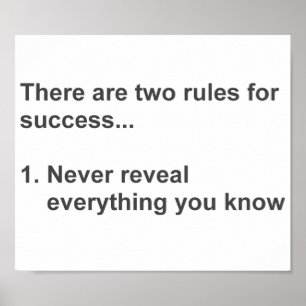 Two Rules For Success Revealed ポスター