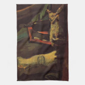 Two Sacks and aボトルby Vincent van ゴッホ キッチンタオル (縦)