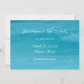 Two Sand Dolles写真Save the Date Flat Cards (裏面)