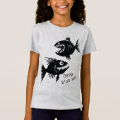 Two scary fish, personalized tシャツ (正面)