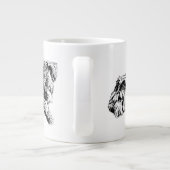 Two Schnauzers – Black & White Dog Mug ジャンボコーヒーマグカップ (裏面)