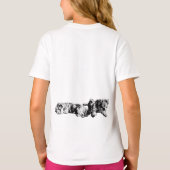 Two Schnauzers – Grayscale Dog Tee Tシャツ (裏面)