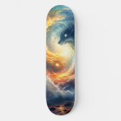 Two sea monsters chase each other, fantasy  スケートボード (正面)