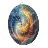 Two sea monsters chase each other, fantasy  ダーツボード (正面右)