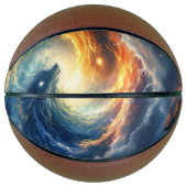 Two sea monsters chase each other, fantasy バスケットボール (正面)