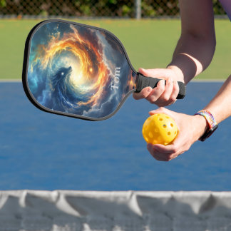 Two sea monsters chase each other, fantasy  ピックルボールラケット