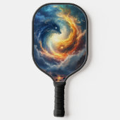 Two sea monsters chase each other, fantasy  ピックルボールラケット (裏面)