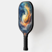 Two sea monsters chase each other, fantasy  ピックルボールラケット (左)