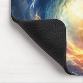 Two sea monsters chase each other, fantasy  マウスパッド (コーナー)